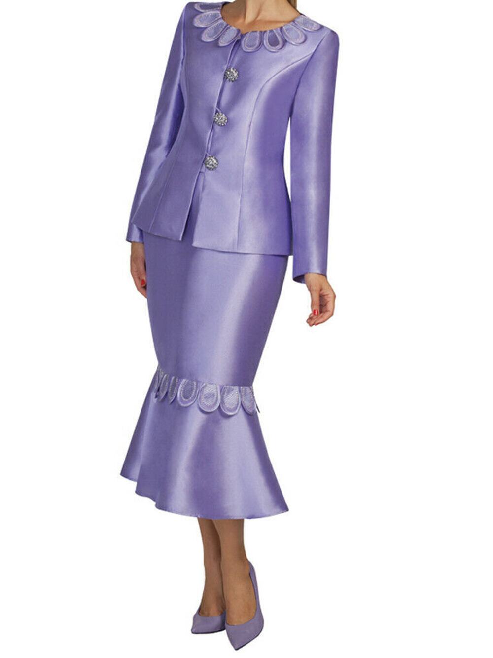 Tally Taylor Embellished Church, Wedding, Special Event 2pc Jacket/Skirt Set 8